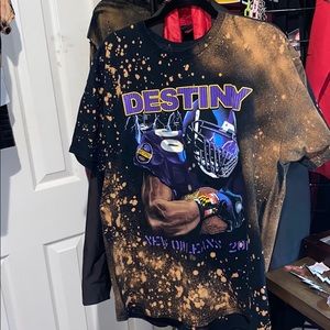 Destiny Baltimore Ravens Distressed Graphic Tee